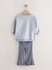 Blue T-Shirt & Flares 2 Pack Set (3mths-7yrs) - Image 3 of 8