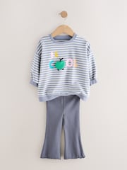 Blue T-Shirt & Flares 2 Pack Set (3mths-7yrs) - Image 4 of 8