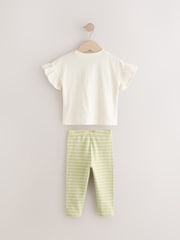 Pink 2 Pack T-Shirt & Leggings Set (3mths-7yrs) - Image 4 of 6