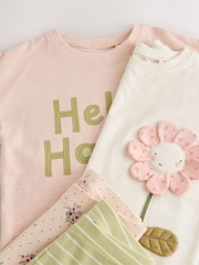 Pink 2 Pack T-Shirt & Leggings Set (3mths-7yrs) - Image 6 of 6
