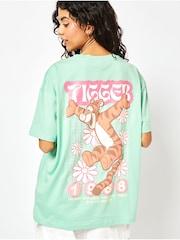Skinnydip Green Disney Tigger Washed T-Shirt - Image 2 of 3