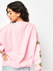 Skinnydip Pink Strawberry Shortcake Sweatshirt - Image 2 of 5