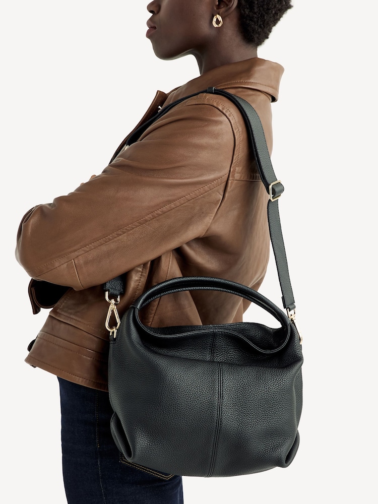 Manu Atelier Black Suede Leather Mini Gala Bag - Image 2 of 8