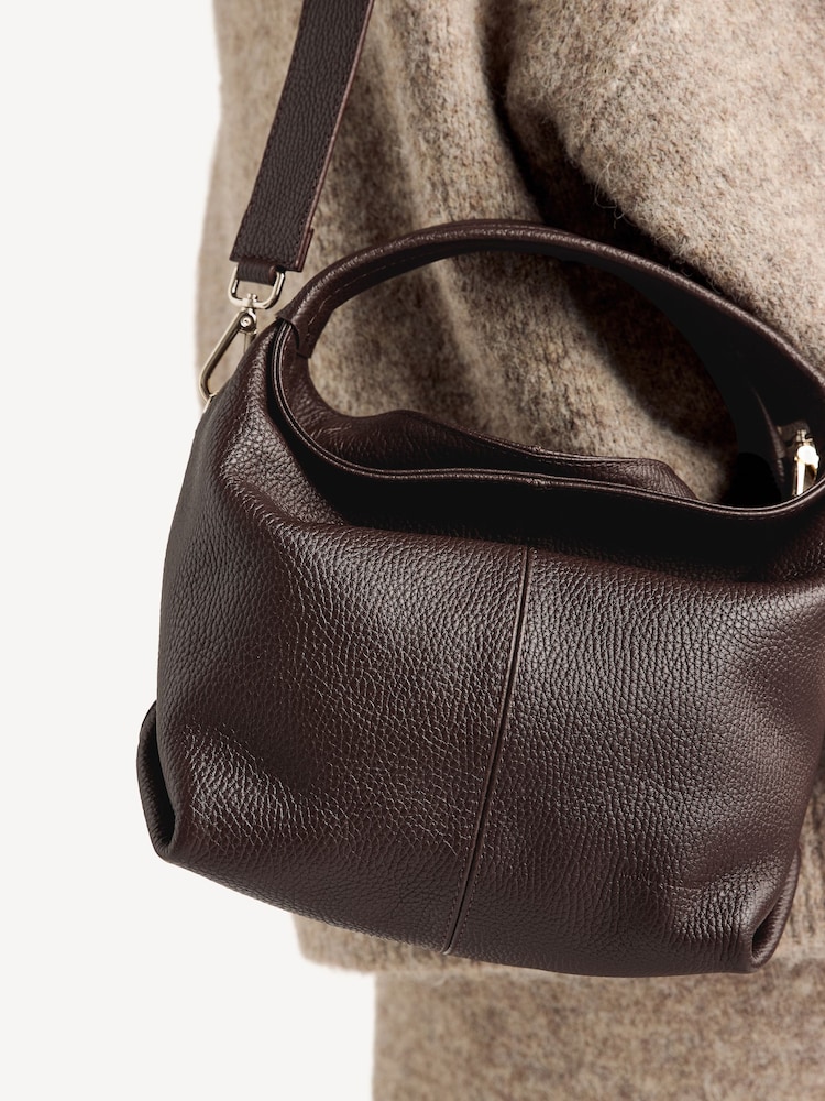Manu Atelier Deep Brown Suede Leather Mini Gala Bag - Image 13 of 13