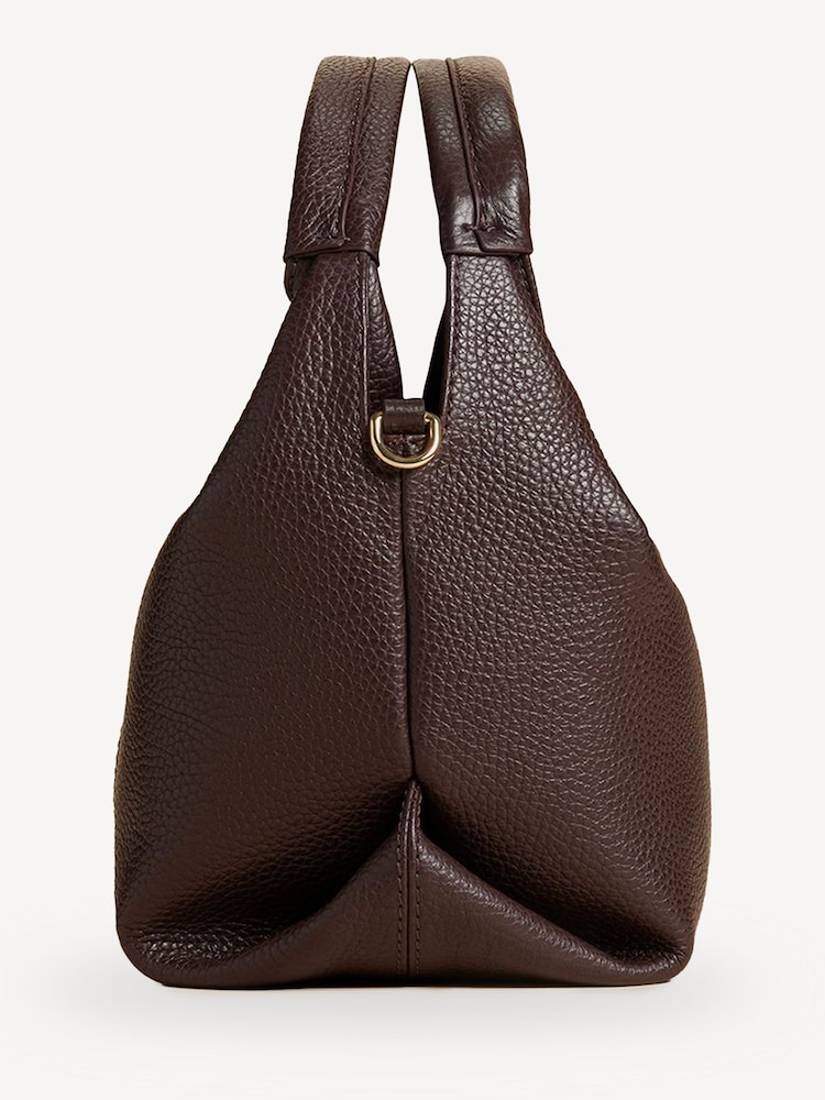 Manu Atelier Deep Brown Suede Leather Mini Gala Bag - Image 2 of 13