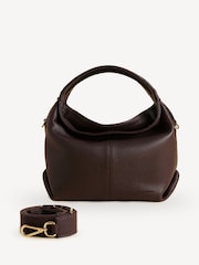 Manu Atelier Deep Brown Suede Leather Mini Gala Bag - Image 3 of 13