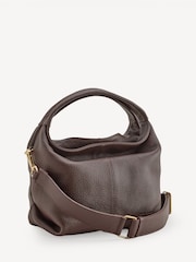 Manu Atelier Deep Brown Suede Leather Mini Gala Bag - Image 6 of 13