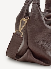 Manu Atelier Deep Brown Suede Leather Mini Gala Bag - Image 7 of 13