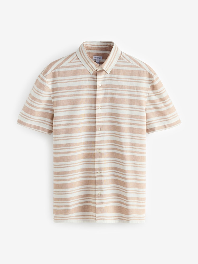 Neutral Stripe Line Halfsleeves Shirt - Image 1 of 1