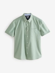 Green Short Sleeves 100% Cotton Pima Shirt - Image 1 of 1