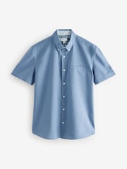 Blue Short Sleeve 100% Cotton Pima Shirt - Image 1 of 1