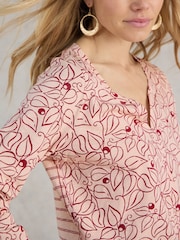 White Stuff Pink Nelly 100% Cotton T-Shirt - Image 4 of 7