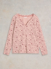 White Stuff Pink Nelly 100% Cotton T-Shirt - Image 5 of 7