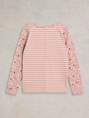 White Stuff Pink Nelly 100% Cotton T-Shirt - Image 6 of 7