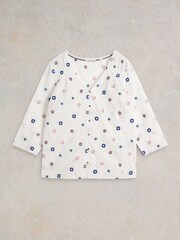 White Stuff White Rae Organic Cotton Top - Image 5 of 6