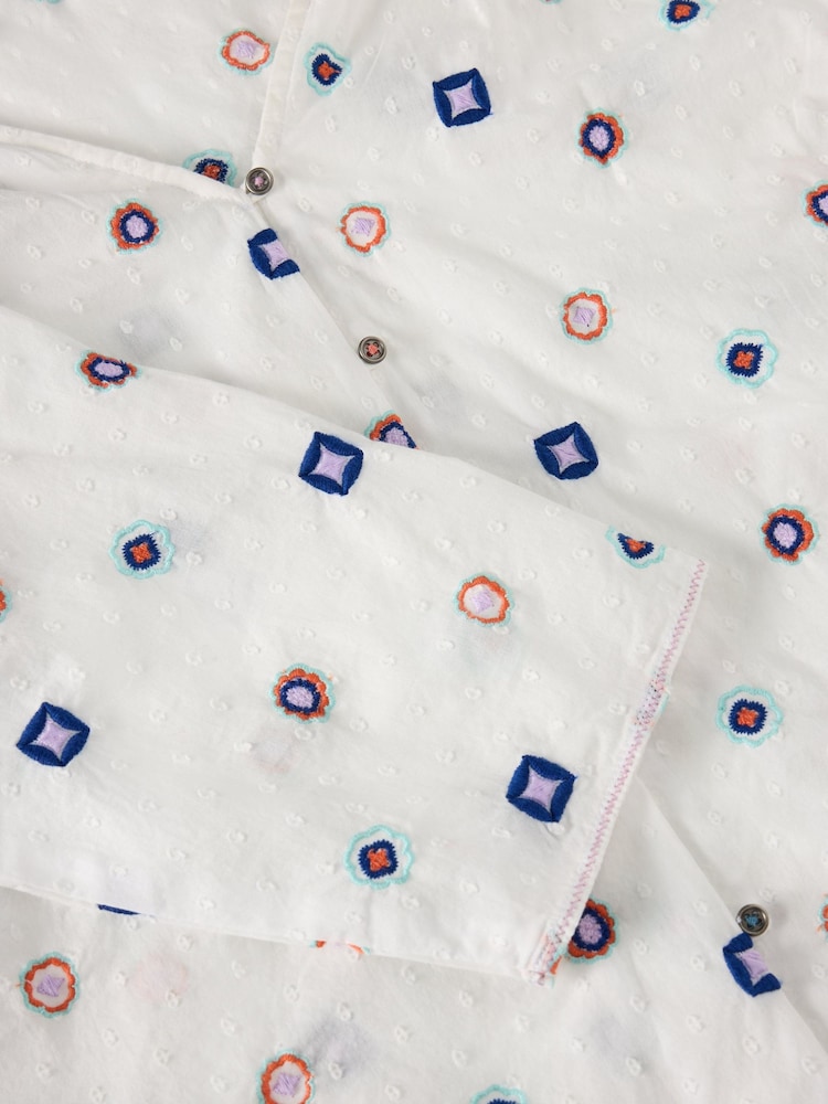 White Stuff White Rae Organic Cotton Top - Image 6 of 6