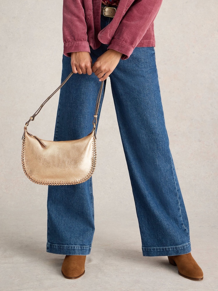 White Stuff Gold Suzie Swing Convertible Bag - Image 6 of 6