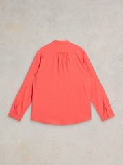 White Stuff Pink Sophie 100% Cotton Shirt - Image 6 of 7