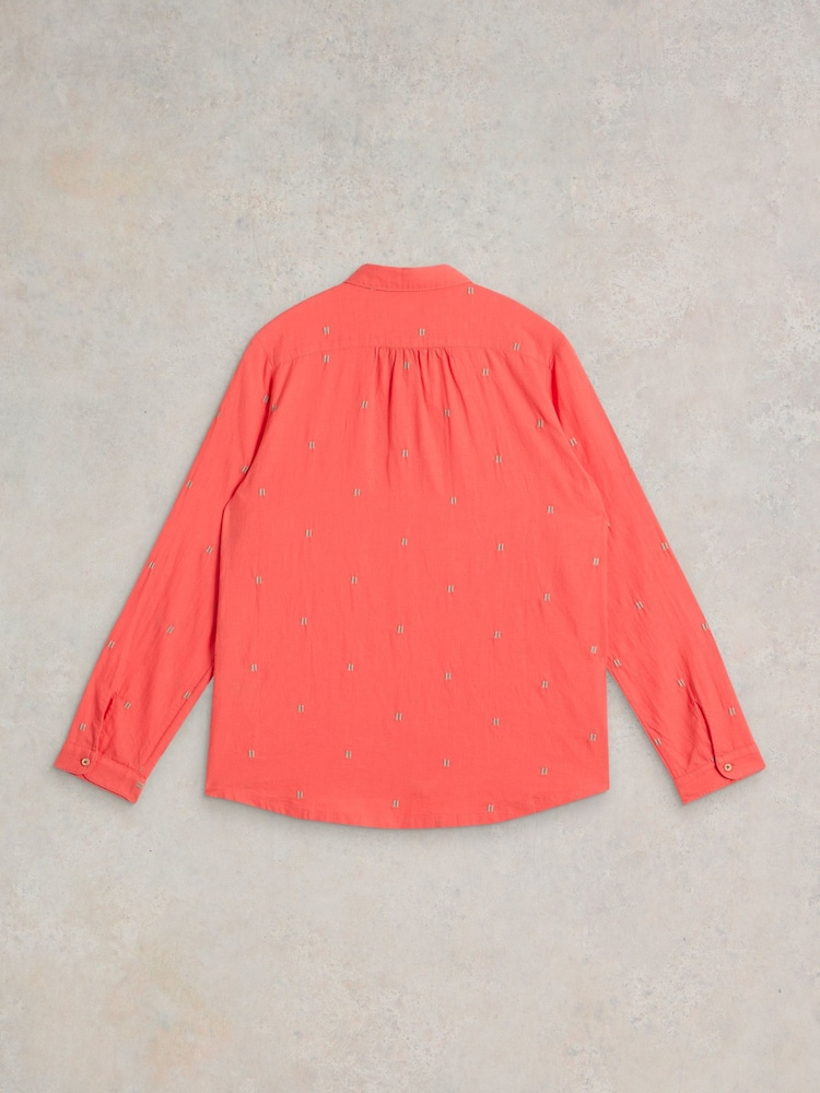 White Stuff Pink Sophie 100% Cotton Shirt - Image 6 of 7