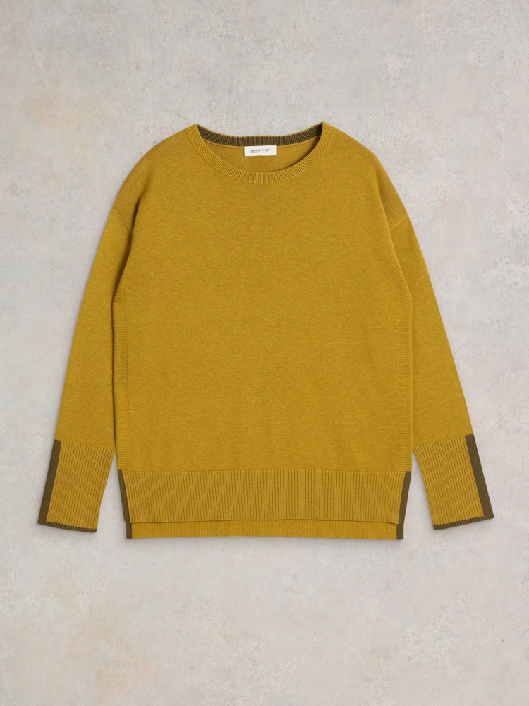 White Stuff Yellow Olive Jumper - Image 5 of 7
