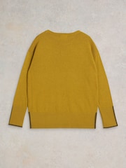 White Stuff Yellow Olive Jumper - Image 6 of 7