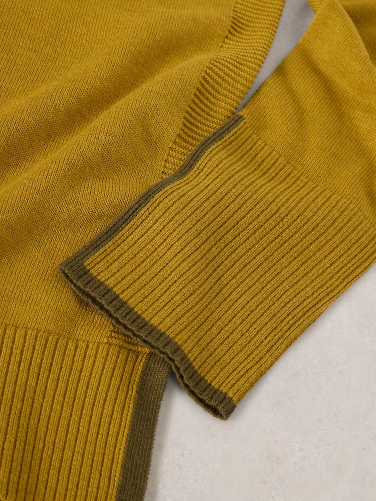 White Stuff Yellow Olive Jumper - Image 7 of 7