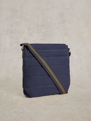 White Stuff Blue Teddy Canvas Cross-Body Bag - Image 2 of 5