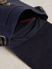 White Stuff Blue Teddy Canvas Cross-Body Bag - Image 4 of 5