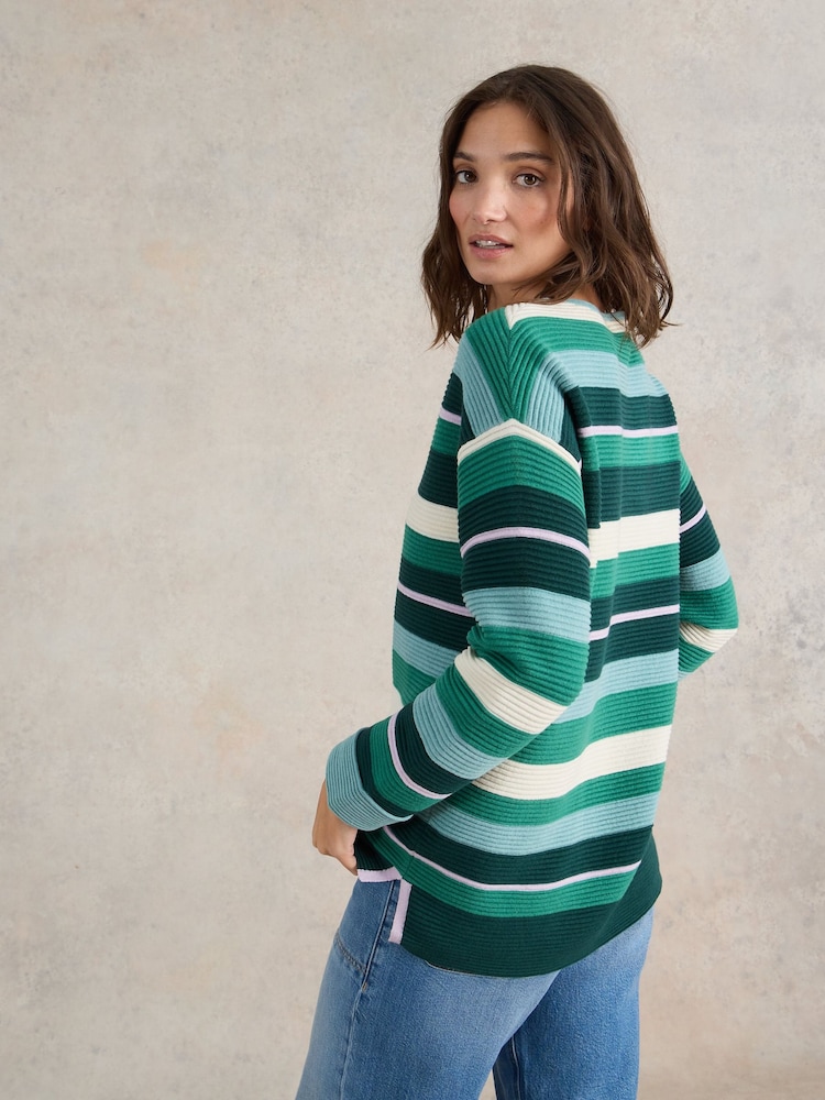 White Stuff Jana Stripe Jumper - Bild 2 von 7