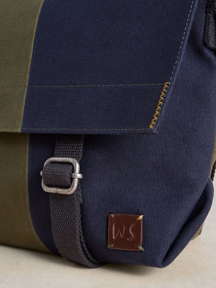 White Stuff Green Teddy Canvas Messenger Bag - Image 4 of 5