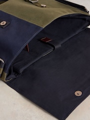 White Stuff Green Teddy Canvas Messenger Bag - Image 5 of 5