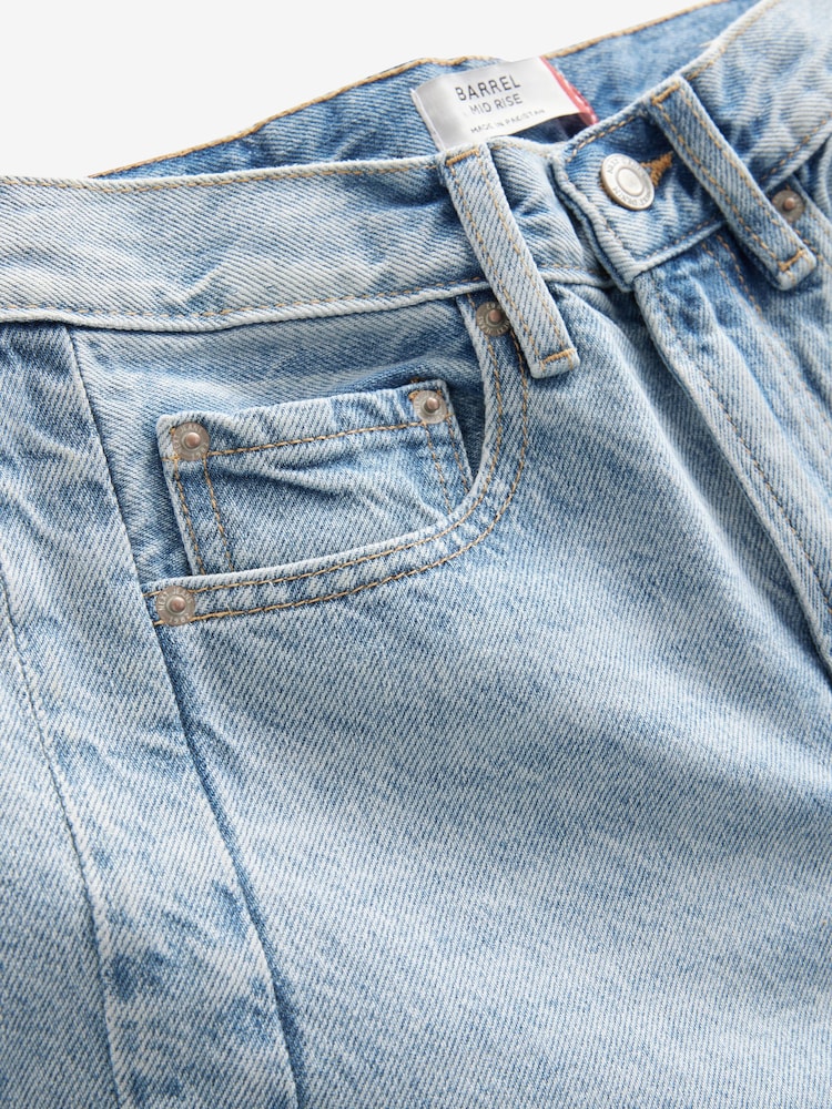 Bleach 100% Cotton Arched Barrel Jeans - Image 2 of 3