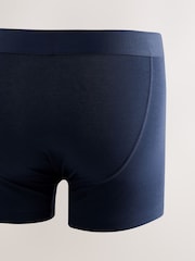 Blue Cotton Rich Trunk Boxers 4 Pack - Image 3 of 8