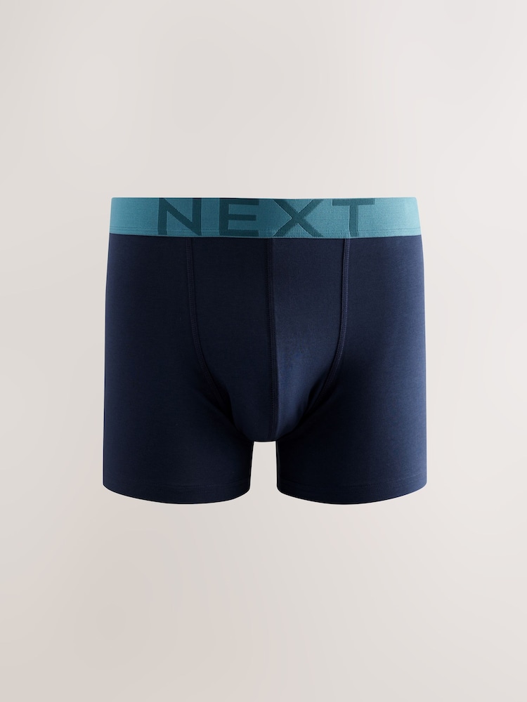 Bleu - Boxer en coton riche 4 Lot - Image 6 of 8