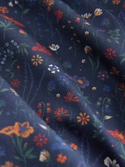 Blue/White/Green Floral 4 pack Woven Pure 100% Cotton Boxers - Image 8 of 8