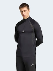 adidas Black Tech Apparel 1/4 Zip Sweatshirt - Image 1 of 6