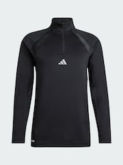 adidas Black Tech Apparel 1/4 Zip Sweatshirt - Image 6 of 6