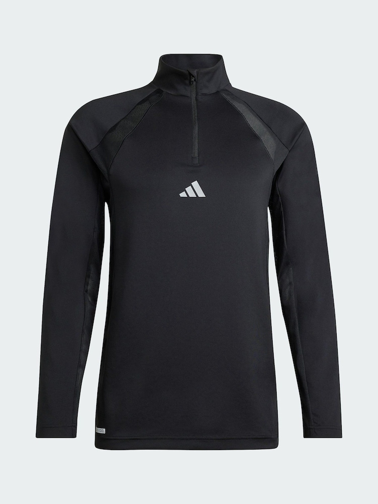 adidas Black Tech Apparel 1/4 Zip Sweatshirt - Image 6 of 6 adidas Black Tech Apparel 1/4 Zip Sweatshirt - Image 6 of 6