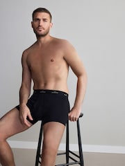 Black 4 pack A-Fronts Boxers - Image 8 of 9