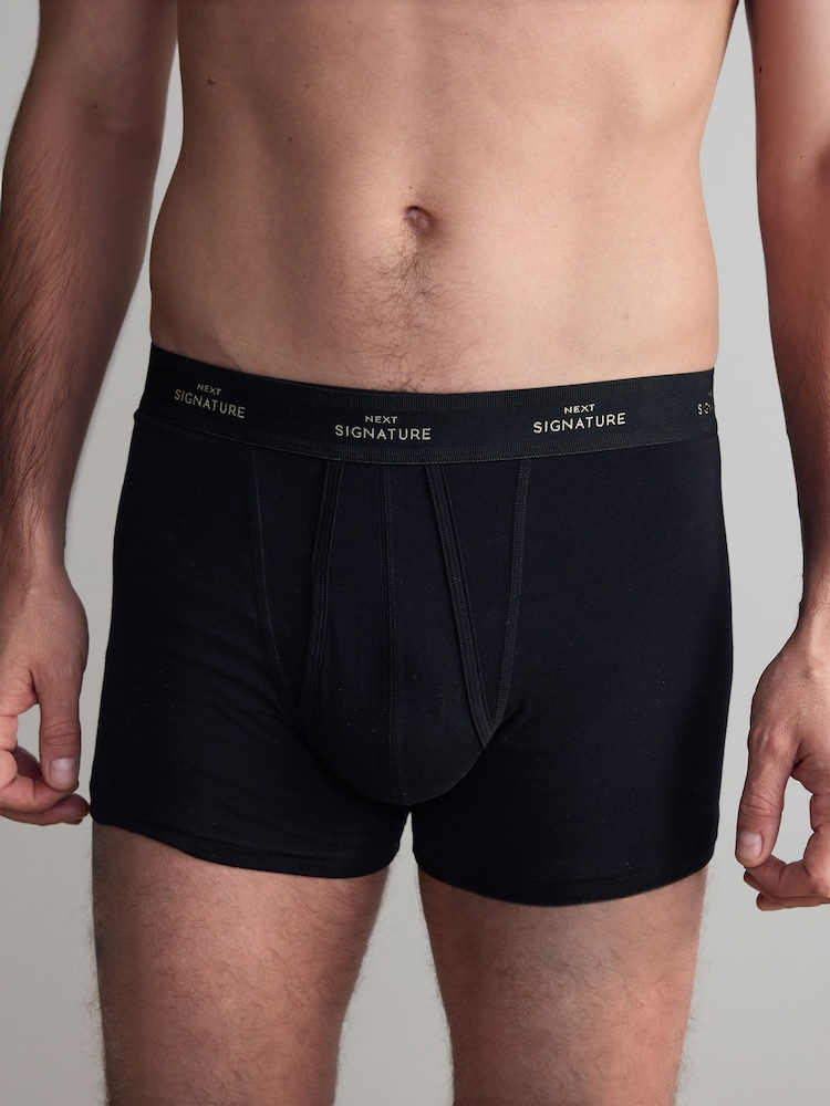 Black 4 pack A-Fronts Boxers - Image 9 of 9