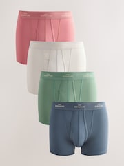 Blue/Green/Neutral 4 pack A-Fronts Boxers - Image 1 of 8