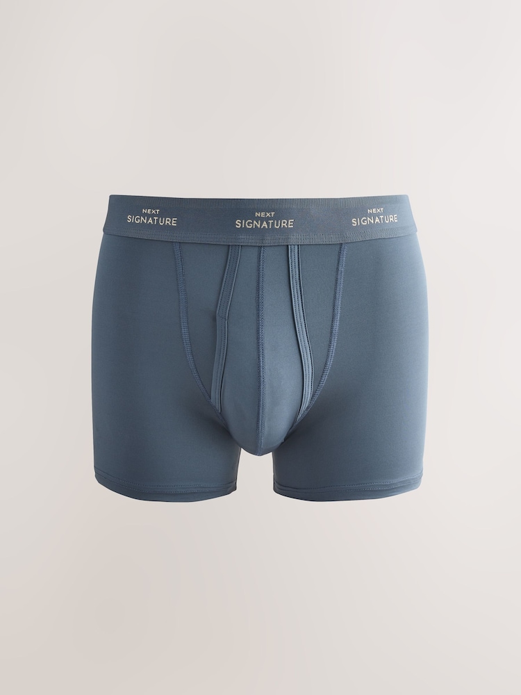 Blauw/groen/neutraal - Verpakking van 4 - A-Fronts Boxers - Image 4 of 8