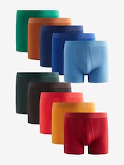 Brights Blue/Red 10 pack A-Front Boxers - Image 1 of 13