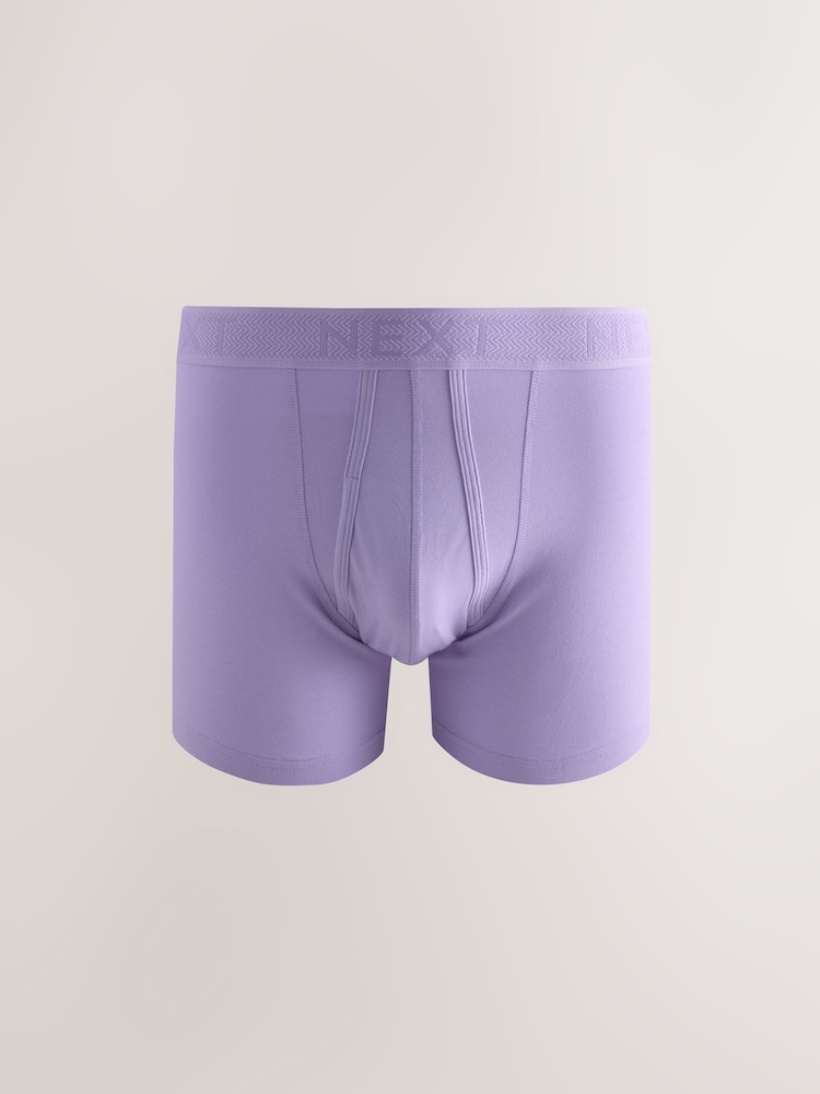 Pink/Purple/Blue/Teal 10 pack A-Front Boxers - Image 4 of 14