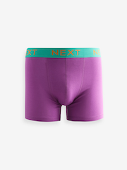 Purple Green Sticker Print 4 pack Rich Trunks Boxers - Image 5 of 7
