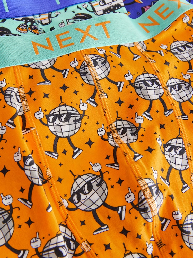 Leuchtend Orange/Blau/Rosa Disco-Print - 4er-Pack - Unterhosen Boxershorts - Bild 8 von 8 Leuchtend Orange/Blau/Rosa Disco-Print - 4er-Pack - Unterhosen Boxershorts - Bild 8 von 8