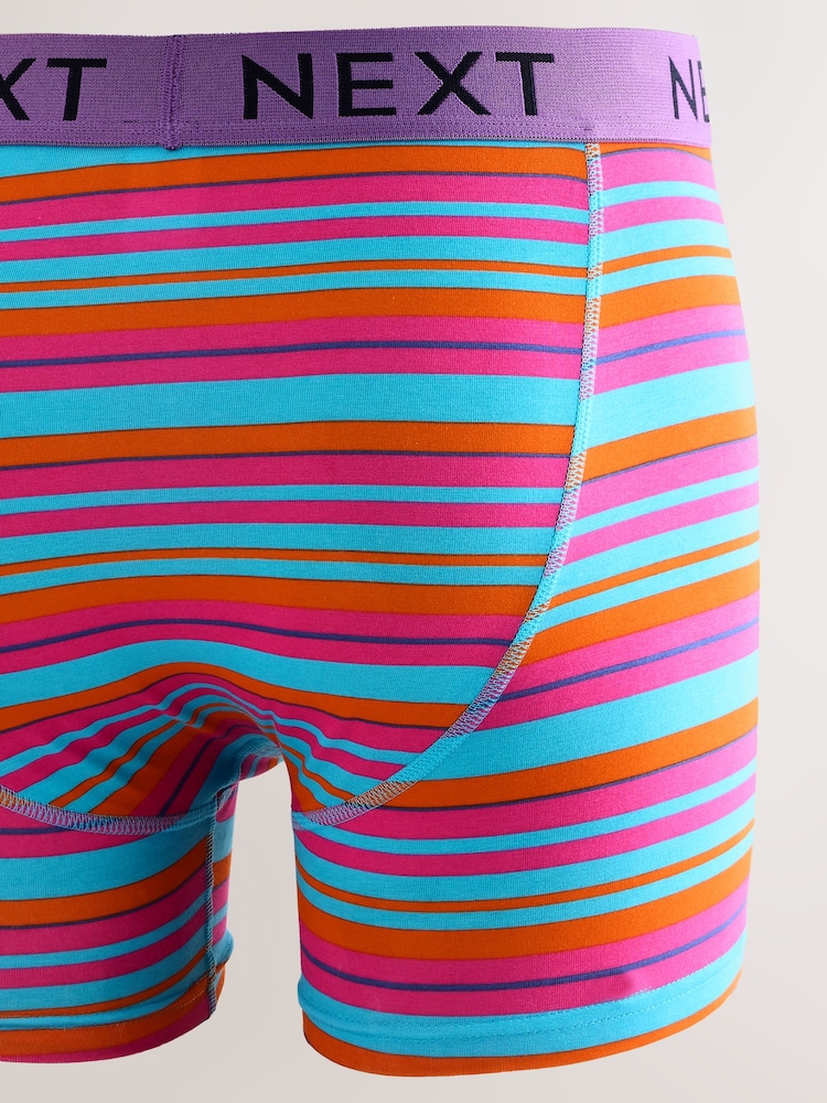 Bright Blue/Orange Spot 10 pack A-Front Boxers - Image 12 of 14