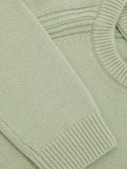 Reiss Sage Green Cloud Wool-Blend Raglan-Sleeve Jumper - Image 6 of 6