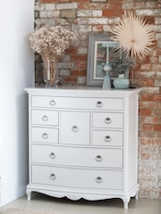 Willis & Gambier Grey Etienne Wooden Chest of 8 Drawer Drawers - Image 1 of 4