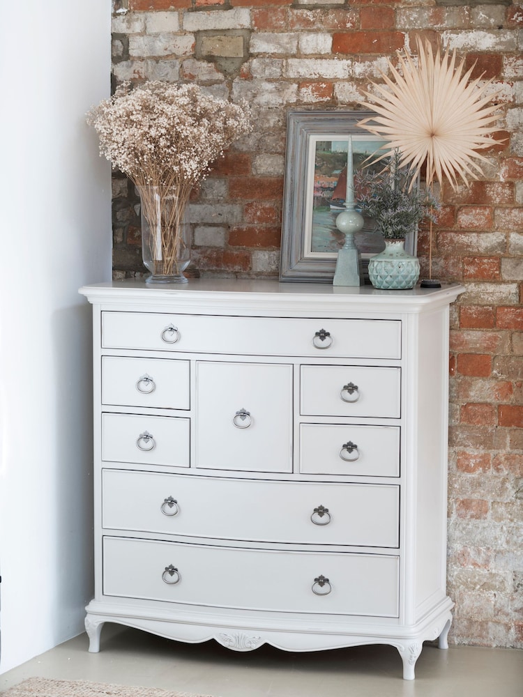 Willis & Gambier Grey Etienne Wooden Chest of 8 Drawer Drawers - Image 1 of 4
